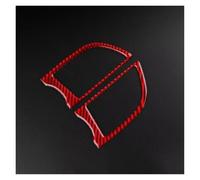 tira decorativa Pegatina De Anillo Decoración Para Salida Aire Acondicionado Coche, Embellecedor CA Para Panamera 2010-2016 cubierta decorativa(Rojo)