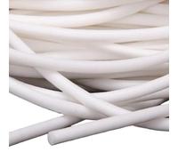 tira del sello de la espuma del silicón, Burlete de junta tórica goma silicona blanca, burlete 1mm-5mm diámetro, 20 metros(5mm)