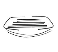 Tira del Sello del Coche Para VW Para Touareg 2011 2012 2013 2014 2015 2016 2017 2018 10 Piezas De Moldura Para Puerta De Coche Ventana Decoración Sello Burlete