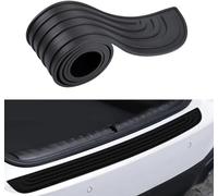 Tira del Umbral del Maletero Coche para Volkswagen Caddy 2020-2024,Protector Goma para el Maletero Protector Parachoques Trasero Resistente a los ArañAzos Coche Accesorios,Black