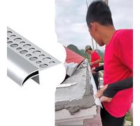 Tira desviadora de lluvia para línea de goteo de alero, perfiles de aluminio cortables para balcón, barra deflectora de lluvia de 17,5 m de largo, ideal para la gestión del agua del techo