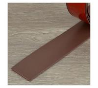 Tira Divisoria de Puerta de Piso Autoadhesiva PVC Tira de Umbral Perfil de Transición Plana, Fácil de Cortar, para Transiciones Entre Baldosas Suelos Moquetas(Brown,W4*L100cm)