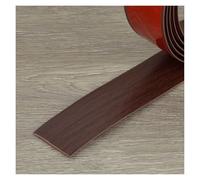 Tira Divisoria de Puerta de Piso Autoadhesiva PVC Tira de Umbral Perfil de Transición Plana, Fácil de Cortar, para Transiciones Entre Baldosas Suelos Moquetas(Brown stripes,W4*L100cm)