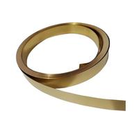 Tira fina de latón H62 (1 pieza) - 10-60 mm de grosor - Rollo de 1 metro - Ideal for hacer joyas(0.05x35x1000mm)