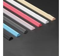 Tira flexible de barrera de agua de ducha hecha de silicona para mantener la separación seca y húmeda sin peligro de tropiezo (blanco, 50 cm)