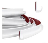 Tira flexible de canalón de lluvia en forma de J para sello de vehículo y RV, riel de goma TPE para drenaje de agua de lluvia y protección contra elementos climáticos