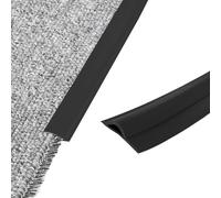 Tira flexible para moqueta,Tira autoadhesiva para moqueta de 10 pies,Tira de transición para moqueta,Tira de borde de moqueta,Protector flexible de borde de alfombra para entrada,Negro