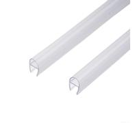 Tira impermeable en forma de D de 1 m de longitud diseñada para puertas de ducha de vidrio para actuar como barrera de agua y reducir el ruido mientras se abre o cierra (8 mm)