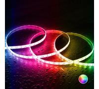 Tira LED 12V RGB SMD 60 LED/m 5m 9W/m Ancho 10mm Corte 5cm IP65