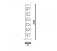 Tira LED - 24V DC SMD2835, 120 LEDs/m, 6000K, 800 lm/m, material PCB blanco, longitud 5 metros. Ideal para iluminación decorativa.*