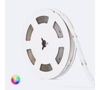 Tira LED 24V RGBW COB 420 LED/m 5m 24W/m Ancho 12mm Corte 5cm IP20 CRI90