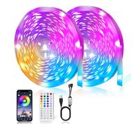 Tira LED 30 Metros, Luces LED Habitación 30M, Sincronización Musical Bluetooth, Tira de Luces LED RGB con Control de Aplicación, 16 Millones de Colores, para Decoración Navidad Casa Fiesta TV Cocina