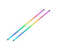 Mars Gaming MLT-TWO, 2x Tiras LED Neon ARGB 400mm, 5V 3 Pin Compatibles con Hubs y MB ARGB, Kit Tiras LED Flexibles para PC con Múltiples Posibilidades, Montaje Rápido y Sencillo Plug-and-Play
