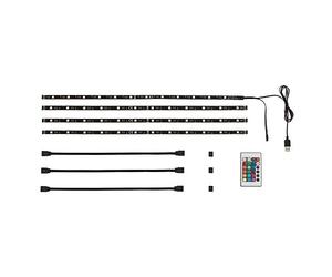 Tira LED Briloner Leuchten para iluminación de TV, cinta regulable, autoadhesiva, 2 m, puerto USB, adecuada para TV de 32 - 78 pulgadas, barra de 48 ledes, cambio de color RGB