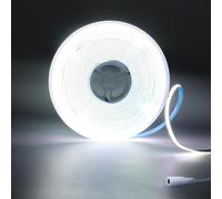 Tira LED COB 10M, DC24V COB LED Strip Blanco Frio 6500K, 320LEDs/m CRI90+ 8mm Superbrillante Flexible luz led adhesiva para luces led habitacion,Cocina,TV, Armarios,Fiesta,DIY Deco(Sólo Tira)