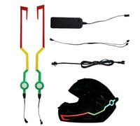 Tira LED de 3 modos para motocicleta con decoración de viajes nocturnos y viajes por carretera | Luces LED para casco de moto | Seguridad activa y estética contemporánea para | Lámpara para cascos de