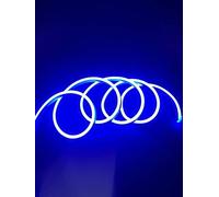 Tira LED de neón flexible impermeable IP65, 5 metros, 120 led/m, 12 V, azul