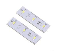 Tira LED de Repuesto para Frigorífico Candy Modelo SW-BX02B, Kit Iluminación 12V Conector 2 Pines 65mm, Luz Blanca Día 6000K Accesorio Electrodoméstico