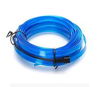 Tira LED decorativa azul, súper fina, para interior de coche, alimentada por USB, se puede cortar donde quieras, excelente para puertas, asientos de salpicadero de coche