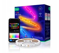 Tira LED Digital Inteligente RGB IC WIFI F4, 5m, 24W, TUYA / Smart Life