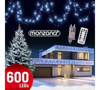 Tira LED Navidad 600 luces blanco frío 60m mando distancia