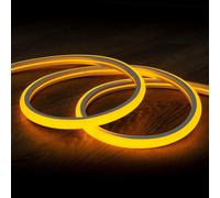 Tira LED Neón Regulable 220V Amarillo Semicircular 180 7.5W/m Corte 100cm IP67
