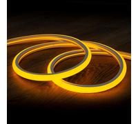 Tira LED Neón Regulable 220V Amarillo Semicircular 180 7.5W/m Corte 100cm IP67