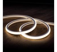 LEDKIA LIGHTING Tira LED Neón Regulable 220V Blanco Neutro Semicircular 180 7.5W/m Corte 100cm IP67 a Medida 3 m