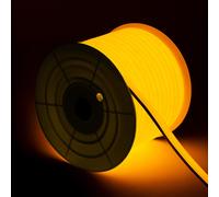 Tira LED Neón Regulable 220V BOBINA 50m Amarillo Semicircular 180 7.5W/m Corte