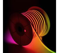 Tira LED Neón Regulable 220V BOBINA 50m RGB Semicircular 180 9W/m Corte 100cm