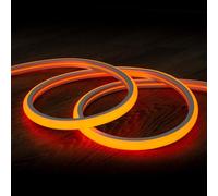 Tira LED Neón Regulable 220V Naranja Semicircular 180 7.5W/m Corte 100cm IP67 a
