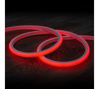 Tira LED Neón Regulable 220V Rojo Semicircular 180 9W/m Corte 100cm IP67 a