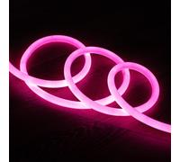 Tira LED Neón Regulable 220V Rosa Circular 360 9W/m Corte 100cm IP67 a Medida