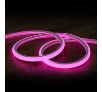 Tira LED Neón Regulable 220V Rosa Semicircular 180 7.5W/m Corte 100cm IP67 a