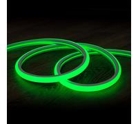 Tira LED Neón Regulable 220V Verde Semicircular 180 9W/m Corte 100cm IP67 a