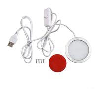 Tira LED para accesorios, juego de lámpara de plástico ABS blanco y metal con 4 cm de diámetro, componente de luz nocturna para una mejor experiencia de impresión