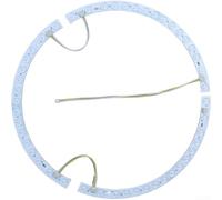 Tira LED para luces de ventilador de 38 cm, curvada, tricolor, 36 W, montaje magnético con opciones de instalación dobles y variante de controlador (tira de luz)