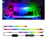 Tira LED para Monitor PC con Sincronización de Pantalla, Retroiluminación Inmersiva RGBIC para Gaming, Sincronización con Música, Luces USB para Windows y Mac (27 Pulgadas 3 Lados)