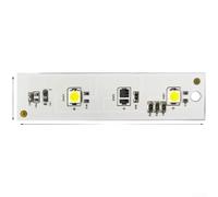 Tira LED para Nevera para samsung DA41-00754B Repuesto Frigorífico 12V Tira Iluminación Interior 8x2cm Compatible BCD-212NNVS PCB Amarillo