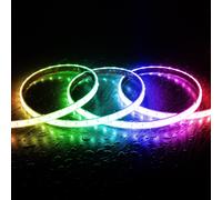 Tira LED RGB 220V SMD 60 LED/m 15W/m SILICONE FLEX Ancho 12mm Corte 100cm IP67