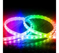 Tira LED RGB 220V SMD 60 LED/m 9.5W/m Ancho 14.5mm Corte 100cm IP65 con Mando