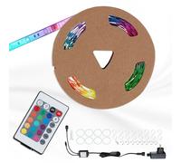 Tira LED RGB Banda LED Exterior 5 Metros Regulable Acortable IP44 150xLED 24W...