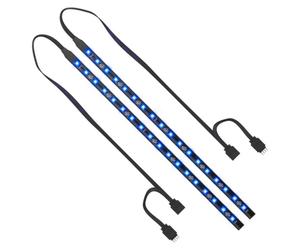 Tira LED SilentiumPC Aurora Stripes RGB 18 bombillas LED 2 piezas