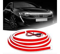 Tira luminosa LED para campana de coche, 1,8 m, 12 V, LED dinámico, brillante, exterior, flexible, tira de luz, luces diurnas para coche, camión, SUV, 71 pulgadas