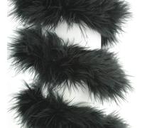 TIRA MARABÚ DE PLUMAS 80g (NEGRO, 5 METROS)