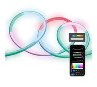 Tira neón flexible outdoor SmartLED Ksix, 5m, WiFi + APP, 32W, 380lm, Dream Color RGBIC, IP65, Clips fijación incluidos