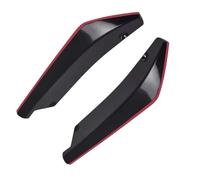 Tira Parachoques Delantero Y Trasero Universal, Difusor Alerón Divisor Protector contra Arañazos Fibra Carbono Aletas Coche, Extensión Faldón Lateral Faldón Lateral Automóvil(Negro Brillante,B)