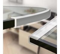 Tira protectora de silicona para bordes, Tira de PVC protectora borde canal en U for bordes 0,5-26 mm(16-17mm)