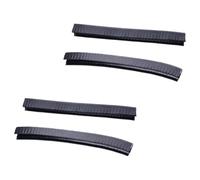 Tira Protectora para Patineta Negra, 2 Pares, Goma de Silicona