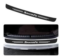 Tira Protectora Parachoques Trasero Coche para Hyundai Santa-FE, Coche Fibra Tira Sticker Umbral de Puerta de Maletero Accesorios
